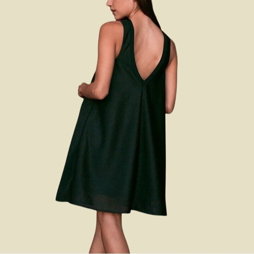 Vivian Chan Size S Black Mesh Haley Sleeveless V-Back A-Line Mini Party Dress